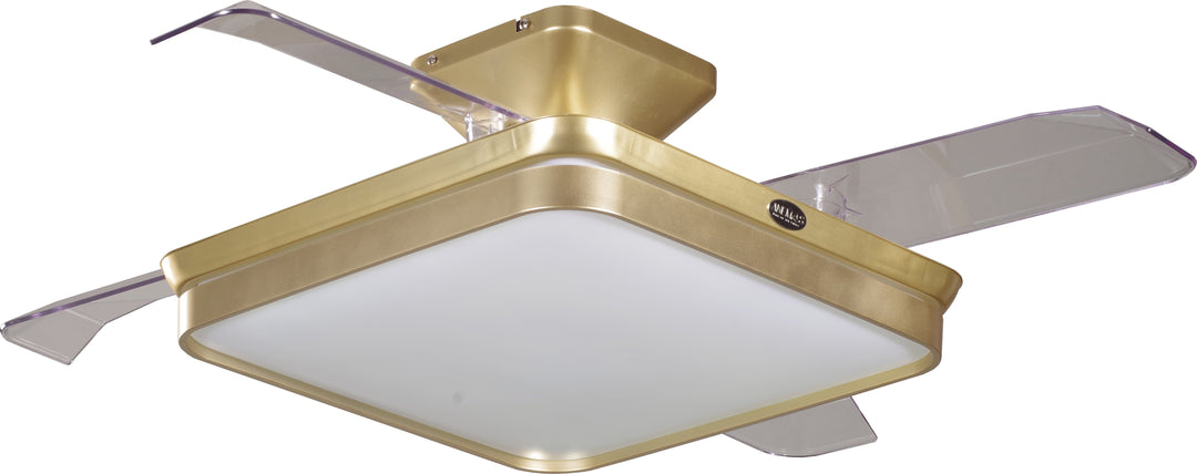Buy Square Gold Ceiling Fan | Elegant Design - Anemos